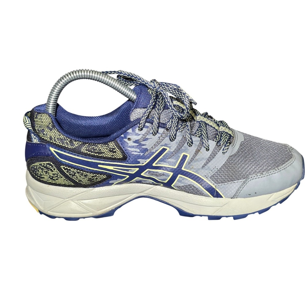 Asics Gel-Sonoma 3 Women Trail Running Shoes Grey Navy Blue Yellow T774N Size 10 - Picture 6 of 11